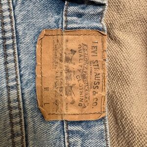 Vintage 90s Levi's Denim Shorts Made in USA Orange tag